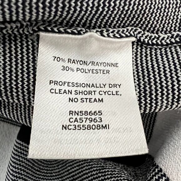 Nordstrom Collection Hi Low Navy White 3/4 Sleeve Pullover Sweater Size S - Picture 9 of 9